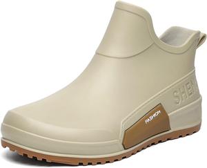 Женские резиновые сапоги на каждый день, удобные для прогулок, садоводства и повседневной носки, с противоскользящей подошвой Generic, Beige