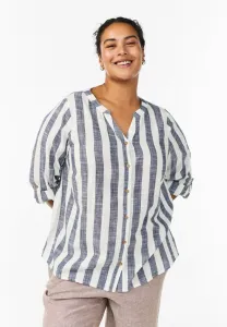 Блузка на пуговицах mit vausschnitt Zizzi, Birch W Big Dipper