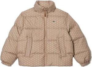 Куртка-пуховик Lacoste Monogram для мужчин, Cookie/Lion-Laponie