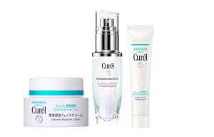 Набор для ухода за кожей KERUN увлажняющий и питающий, успокаивающий, восстанавливающий 34г+40мл+40г Curél