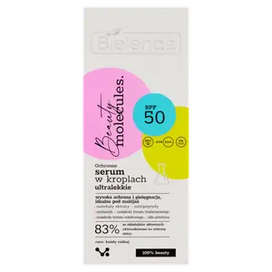 Защитная ультралегкая сыворотка в каплях spf50 Bielenda Beauty Molecules B5, 30 мл