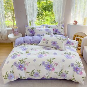 Fuanna Комплект постельного белья из 4 предметов (простыня 150/180 см, пододеяльник), 100% хлопок, цвет Bicheng Chunmi