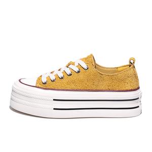 Нескользящие низкие кроссовки для женщин Junjali, Jasmine Yellow Unlined