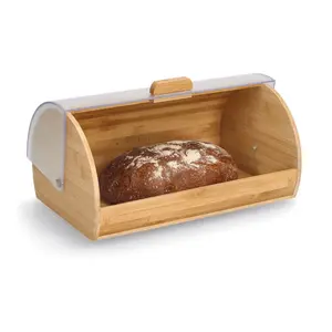 Хлебница Zeller Present, (1 шт.), встроенная функция складывания, цвет transparent