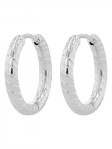 Adeliás Женские серьги - Серьги-кольца из нержавеющей стали серебристого цвета