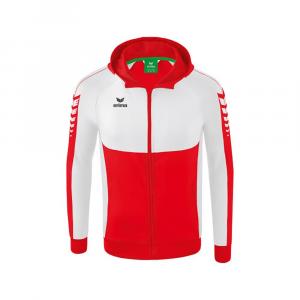 Толстовка Erima Six Wings Training Full Zip, красный