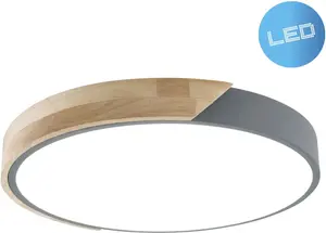 Светильник потолочный круглый Näve Borneo, серый