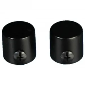 Наконечник карниза Liedeco «заглушка», (комплект, 2 шт.), для карнизов Ø 16 мм, черный