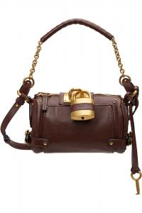 Chloé Коричневая маленькая сумка на цепочке "Паддингтон"