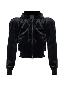 Толстовка с капюшоном и длинными рукавами Vetements, черный