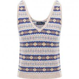 Футболка-майка женская бежевая Polo Ralph Lauren