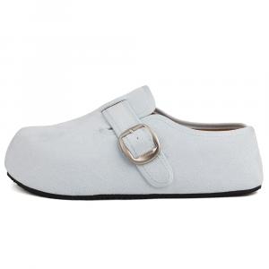 WENPU Женские тапочки с закрытым носком небесно-голубые, цвет Sky Blue