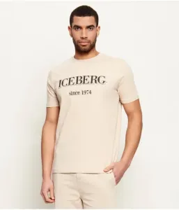 Футболка regular fit Iceberg, бежевый