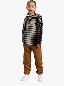 Детские хлопковые джоггеры с зауженным низом Lindex, Light Dusty Brown