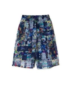 Шорты из органзы с принтом по всей поверхности ScoLar/Scalar (женские) Gsc Womens Select, цвет Navy