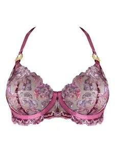 Бюстгальтер Siren с цветочным принтом Bordelle, розовый