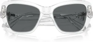 Женские солнцезащитные очки Swarovski SK6018f с низкой переносицей, овальной формы, Crystal/Dark Grey