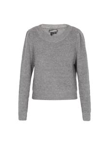 DreiMaster Женский свитер серого меланжевого цвета