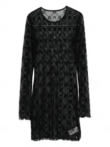 Сетчатое платье с декором Moon Marine Serre, черный