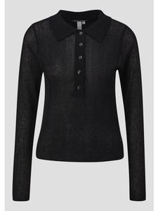 Вязаный свитер в цвете 9999_черный QS