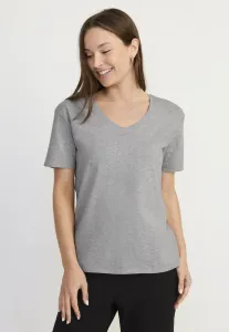 Эластичная пижамная футболка с коротким рукавом и v-образным вырезом Jockey, Grey Heather