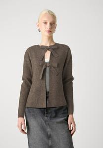 Кардиган PCSILLY REVERSIBLE TIE Pieces, коричневый