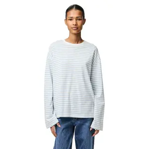 Лонгслив Pieces Sadie, синий