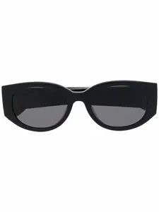 Солнцезащитные очки с логотипом Alexander McQueen Eyewear, черный