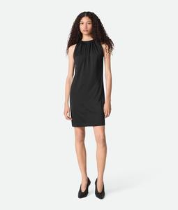 Viscose satin dress BOTTEGA VENETA, черный