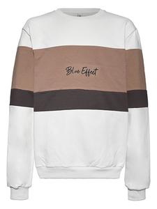 Толстовка белого/коричневого цвета Blue Effect