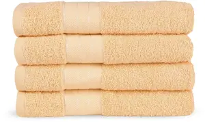 Доброе утро полотенца "Uni" (комплект, 4 шт., 4 полотенца (50х100 см), с тканым краем) Good morning 50х100 см (4 шт.), цвет Pfirsich