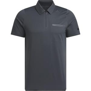 Поло SS25 мужская темная вересковая серая Adidas, серый