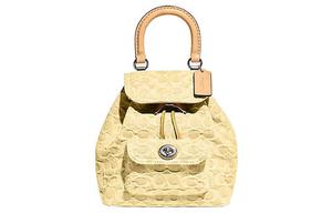 Рюкзак Riya из ткани среднего размера женский желтый COACH