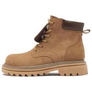 Женские ботинки AGSDON Martin Boots короткие на шнуровке, каштановый