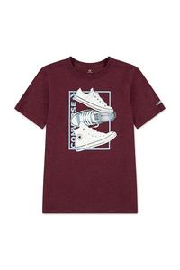 Детская футболка с хлопком Converse, бордовый