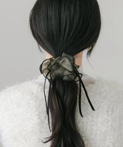 Бархатная лента, прозрачная манжета для волос Smelly, цвет Khaki