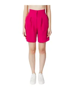 Шорты с высокой талией и складками Hinnominate, розовый