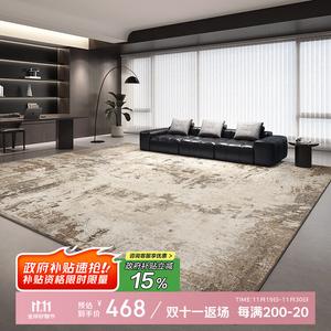 Budis Ковер 200х400 см из искусственной шерсти, для гостиной/спальни, плюшевый, утолщенный, моющийся, водостойкий, серый Sweet Chestnut