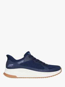 Беспроводные слипоны BOBS Sport Squad Chaos 4 Staple Look Skechers, Navy