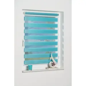 Двойная рулонная штора Maringa Klemmfix защита от света без сверления, доступна в разных размерах и 11 цветах K-Home, Eisblau