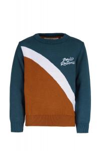 Пуловер Band of Rascals Strick Wave, цвет dark petrol burned brick