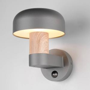 Уличный настенный светильник Trio Fraser mit Sensor, алюминий - 1-пламенный - темно-серый / бежевый