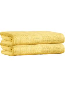 Erwin Müller Хлопковое летнее одеяло, комплект из 2 штук, желтого цвета