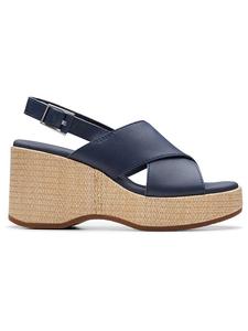 Сандалии на плоской подошве Clarks, темно-синий