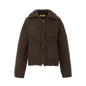 Onitsuka Tiger Трикотажный свитер мужской коричневый