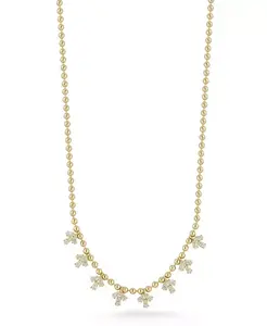 Ожерелье с подвеской-маркизом из стерлингового серебра 14 карат с позолотой Rachel Zoe, gold