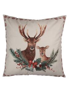 Clayre & Eef Чехол для подушки бежево-коричневого цвета - (Д)45 x (Ш)45 см