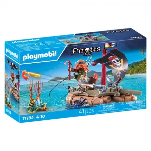 Фигурка Playmobil «Пиратский катер с сокровищами», синий