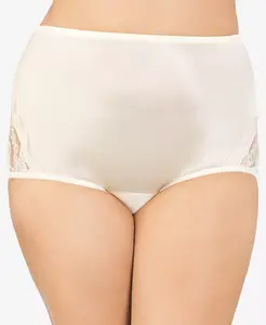 Perfectly Yours Кружевное нижнее белье бикини Nouveau из нейлона 13001, доступны увеличенные размеры Vanity Fair, слоновая кость/кремовый