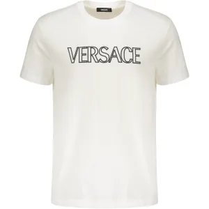 Хлопковая футболка VERSACE, белый